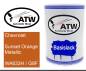 Preview: Chevrolet, Sunset Orange Metallic, WA633H / G8F: 500ml Lackdose, von ATW Autoteile West.